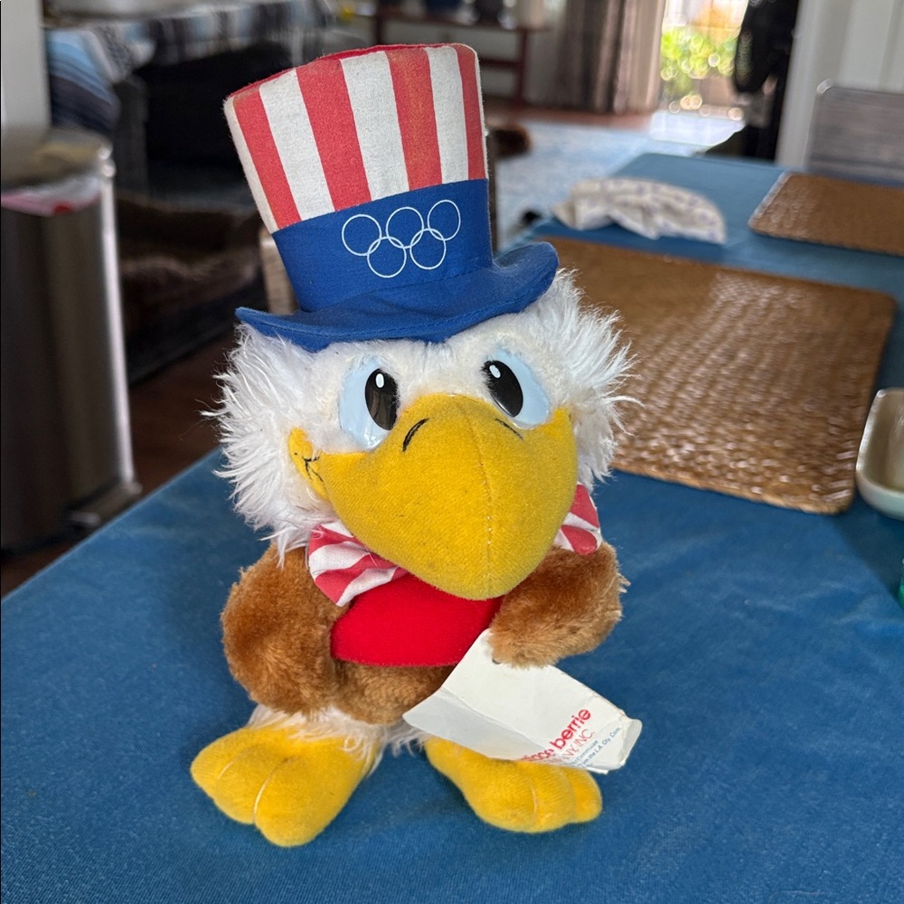 1984 Los Angeles Olympic Games Mascot Stuffed Animal Sam the Eagle
